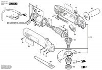 Bosch 0 603 401 802 Pws 6-115 Angle Grinder 230 V / Eu Spare Parts